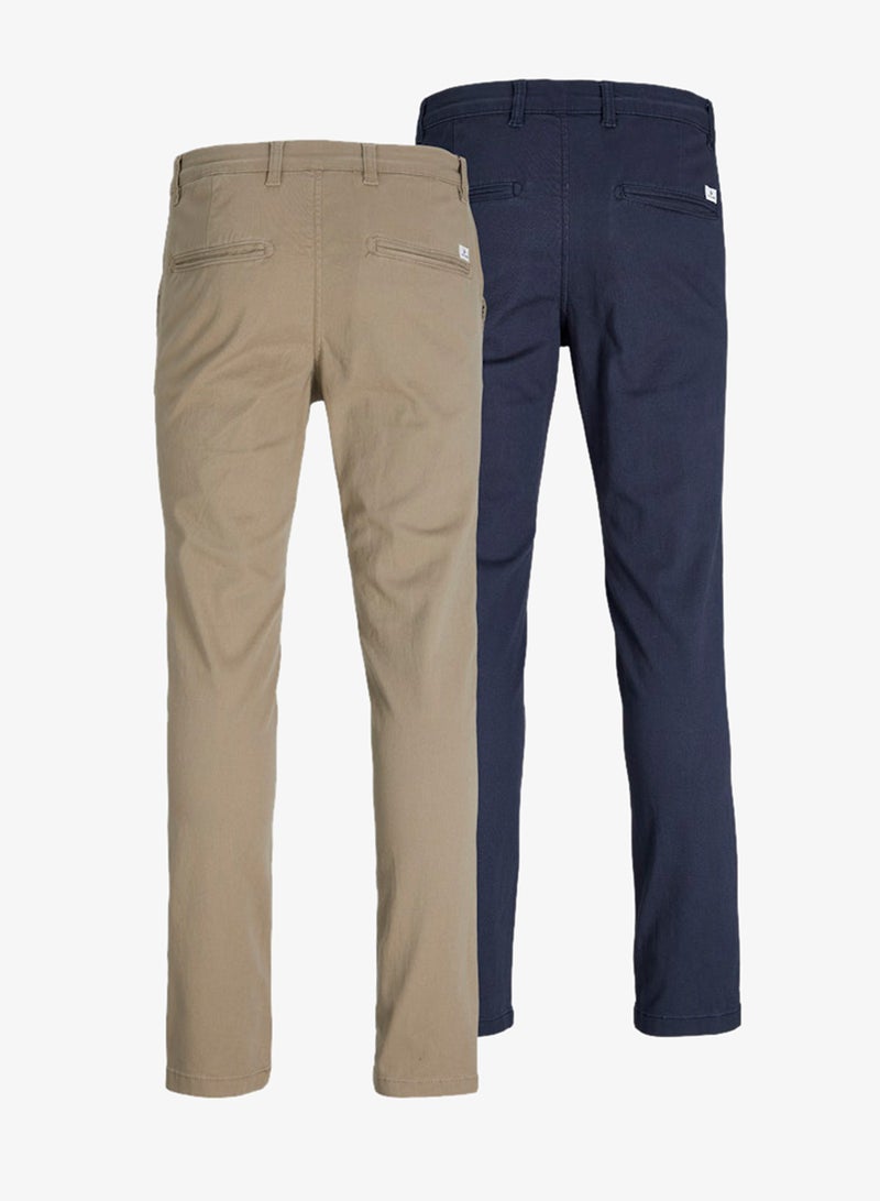 JACK & JONES 2 Pack Of Casual Chinos - Image 2